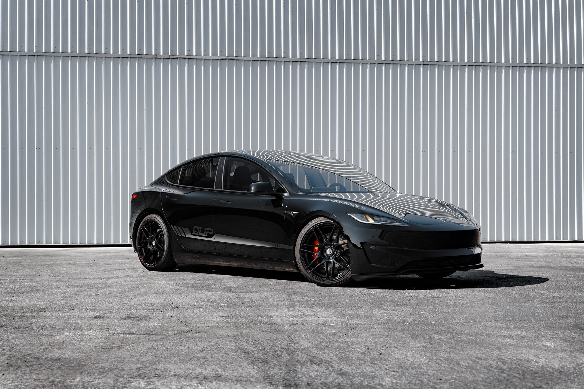Black Tesla Model 3 Performance – UP x BBS Wheels In Gloss Black
